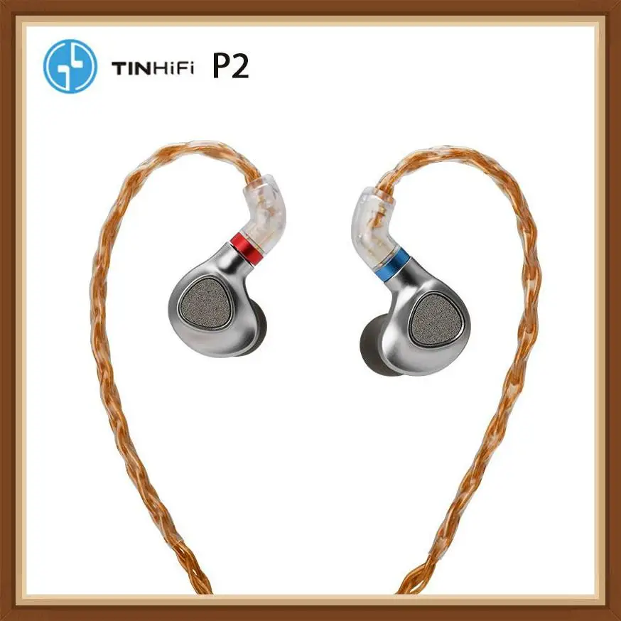 TINHiFi P2 1DD High Resolution Plane In Ear Earphones Metal HIFI Music Monitor Audiophile Headset 3.5mm 2PIN Replaceable Cable