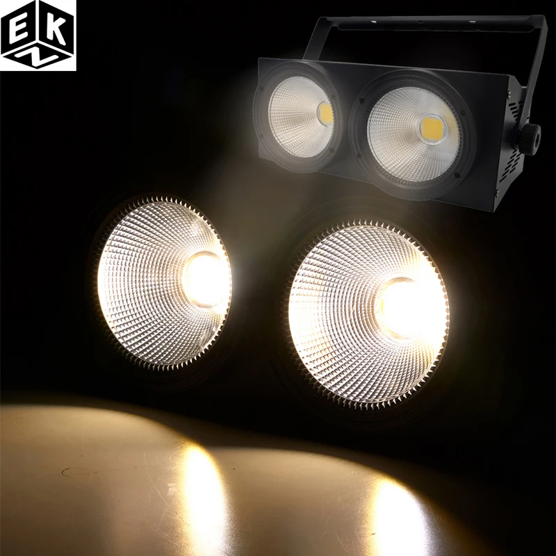 2eyes 200w COB LED Blinder Light DMX Stage Lighting Effect Cool And Warm White Color For TV Show Party Spectator Seats