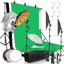 2.6X3M Photography Kit Photo Studio Softbox With Backdrops Tripod Non-Woven Fabric Suitable For Photos Home Photo Graphy