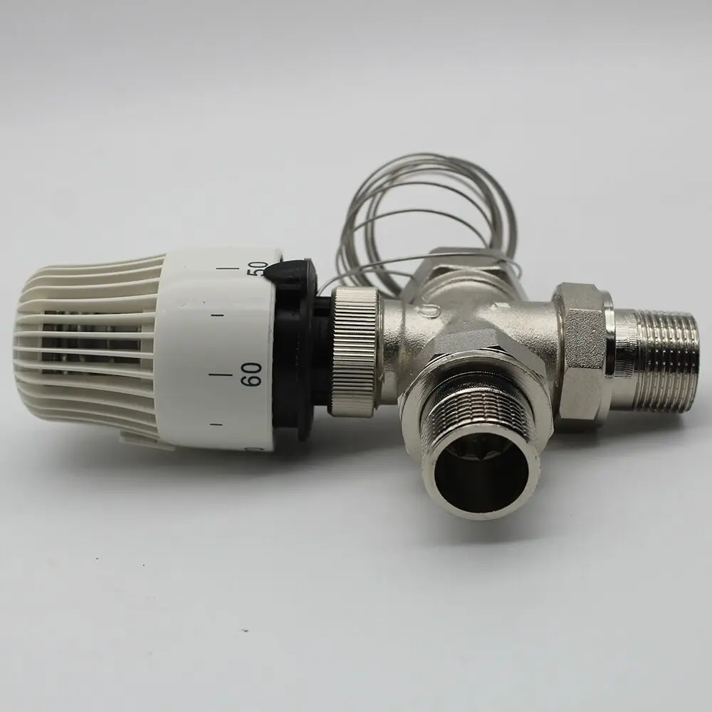 Energy saving 30-70 degree control Floor heating system thermostatic radiator valve M30*1.5 Remote controller Three way valve