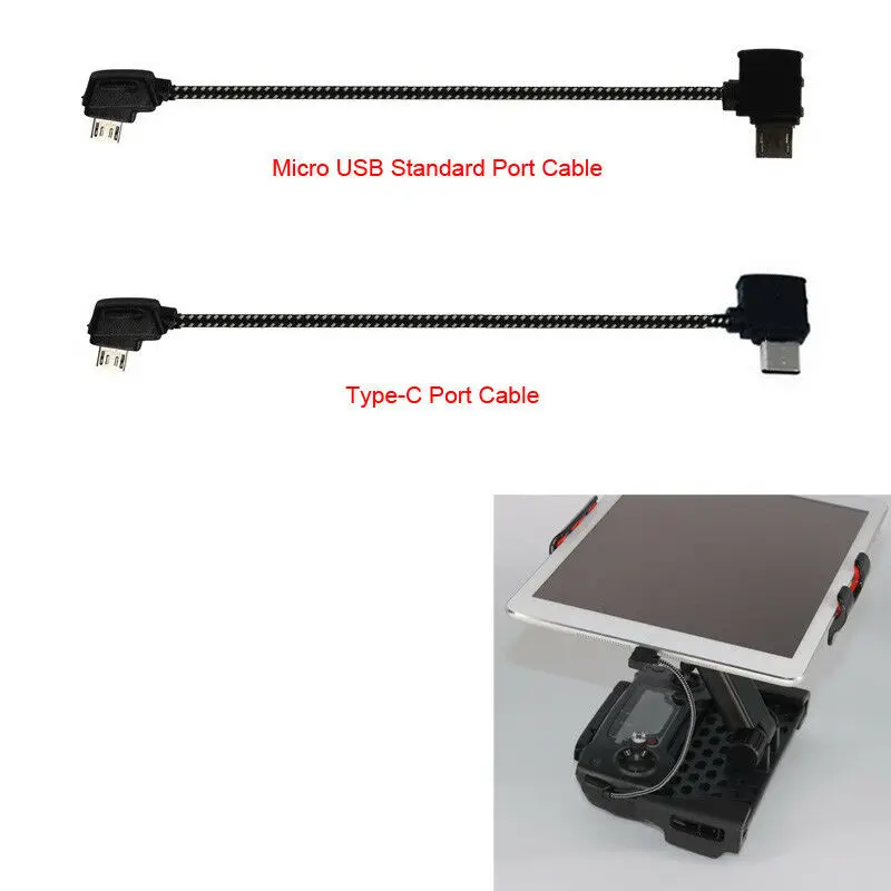 Type-C/Micro USB Date Cable Controller Connector To Tablet/Phone For DJI Mavic Pro/Mini/Pro2/Air Drone Remote Control