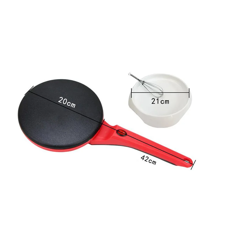 220V 900W Electric Crepe Maker Pizza Pancake Machine Non-stick Griddle Baking Pan Cake Machine Kitchen Cooking Tools Crepe