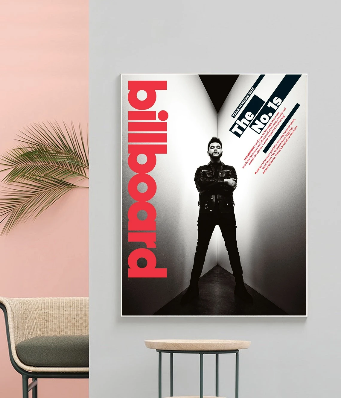 The Weeknd Billboard Music Album Canvas Poster Hip Hop Rapper Pop Star Wall Painting Decoration (No Frame)