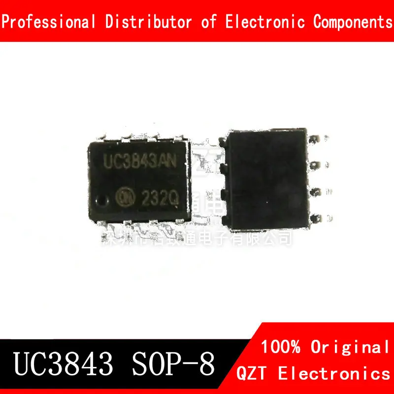 

10PCS UC3843 SOP8 3843B SOP UC3843B UC3843A SOP-8 3843 SMD new and original IC Chipset