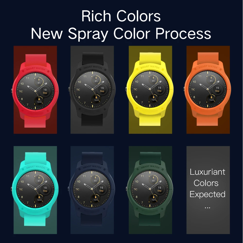 حافظة SIKAI لـ Ticwatch 2 غطاء واقي شاشة صلب من البولي كربونات لملحقات الساعة الذكية Ticwatch 2