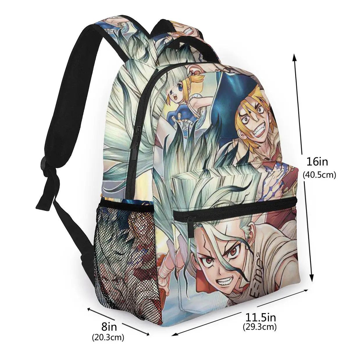 Dr Stone Backpack for Girls Boys Travel RucksackBackpacks for Teenage school bag