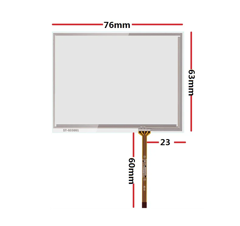 

Новый 3,5-дюймовый промышленный сенсорный экран подходит для рукописного экрана и промышленного сенсорного экрана 76*63 мм