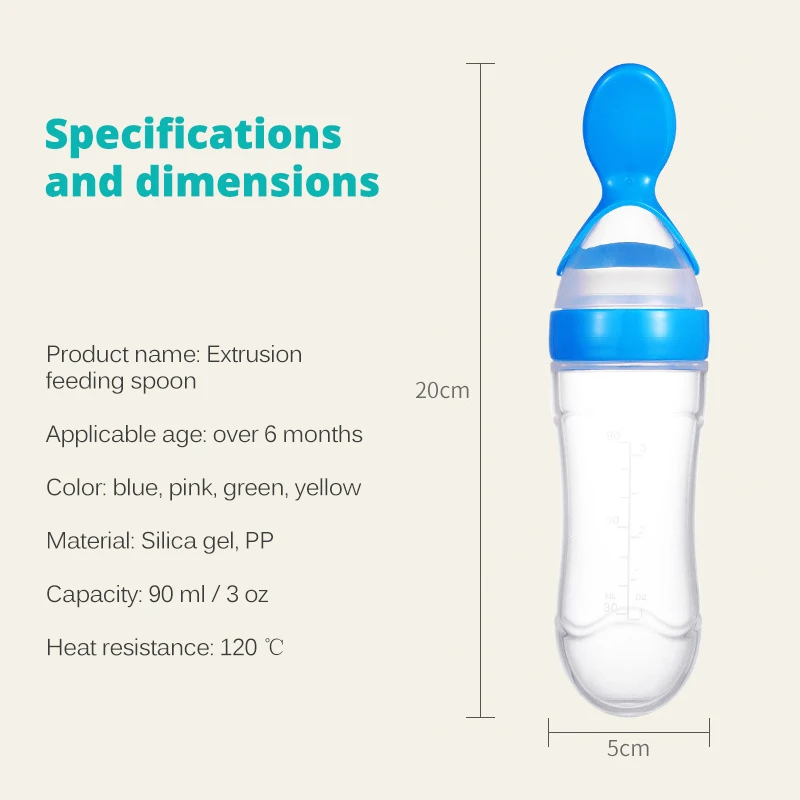 Baby Feeding Bottle Spoon Milk Bottle Baby Training Feeder Food Supplement Food feed Spoon baby gadgets BPA Free