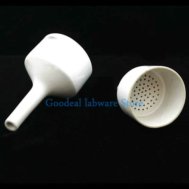 1pcs 40mm 60mm 80mm 100mm 120mm 150mm Ceramic Buchner Funnel Laboratory Filter Funnel Pumping Filter Bottle Matching Tools