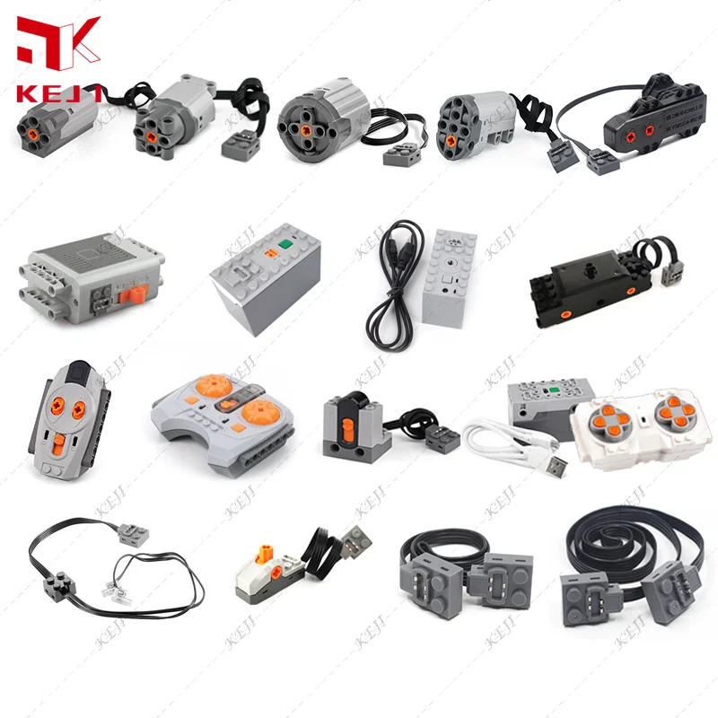 Building Blocks Power Function 8883 8870 8882 8883 Remote controller Receiver Lithium Battery Motor electric parts