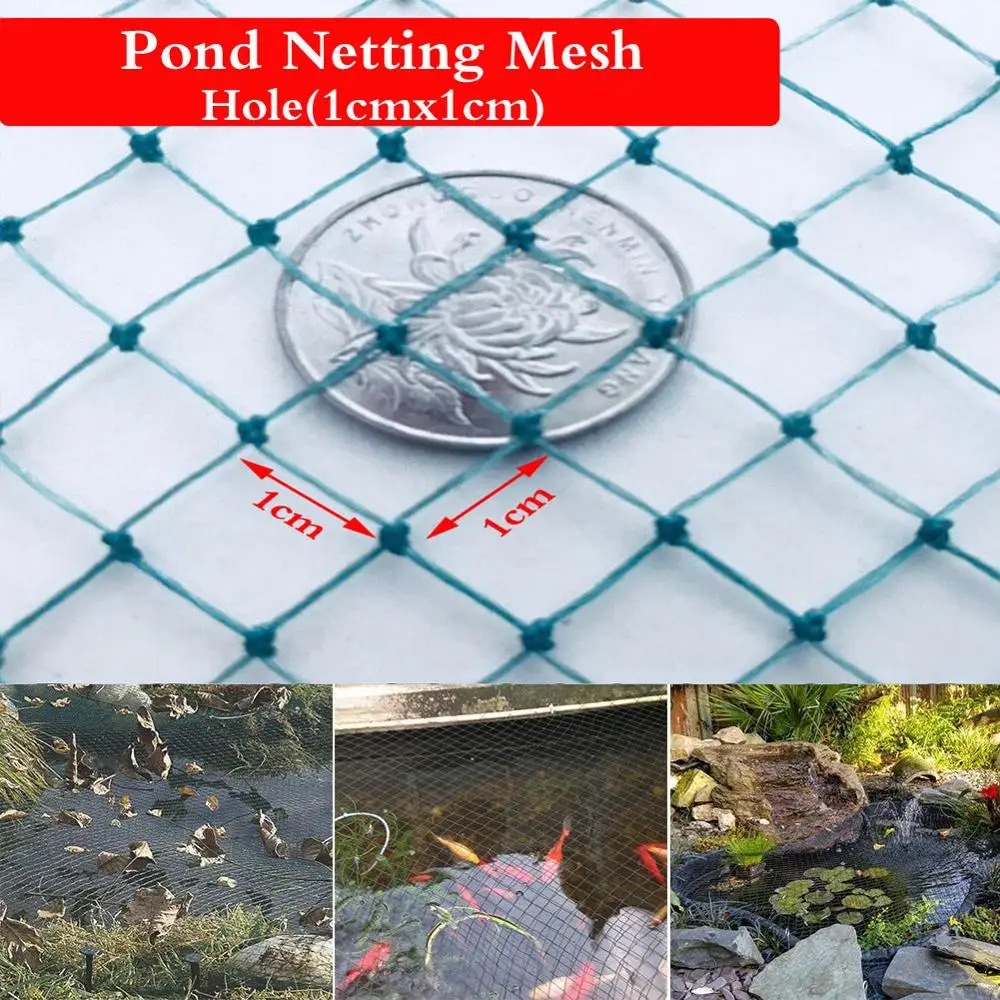 Koi Pond Netting - Knotted Pool Protection Mesh Cover Pool Leaf Net - Protects Koi Fish from Blue Heron Birds Cats Predators