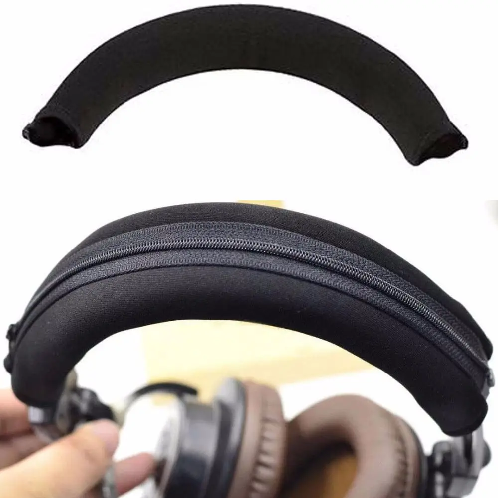 Zipper Headphone Protector Sleeve Cushion Pad Headband For Audio Technica ATH MSR7 M20 M30 M40 M40X M50X SX1 Gaming Game Headset