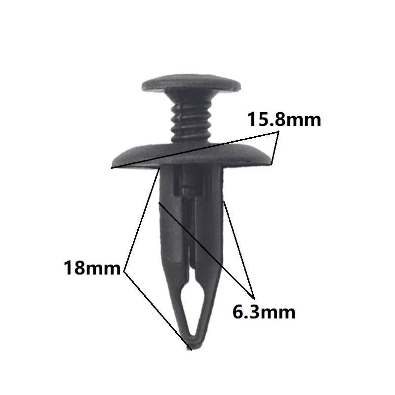 

50 шт., 6,3 мм, автомобильная задняя крышка для Ford Focus Chrysler Mondeo