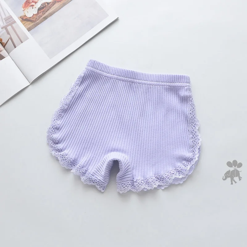 Summer Girls Shorts Top Quality Cotton Lace Safety Panties Baby Girl Clothes Children Pants For 3-11Years Kids Short Underwear