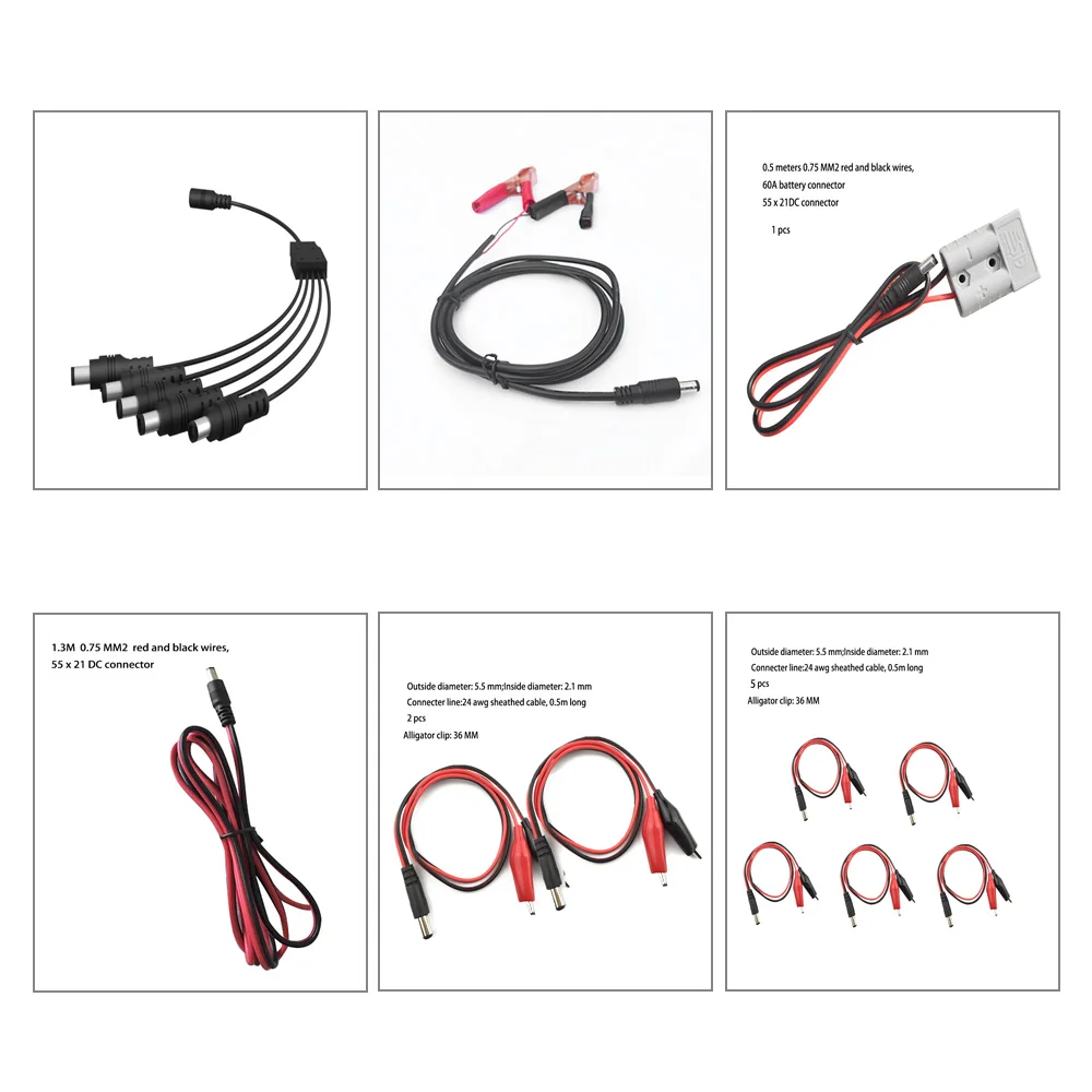 

XINPUGUANG Connecting solar panel batteries Various connectors to cable Connecting solar panel batteries Various connectors Wire