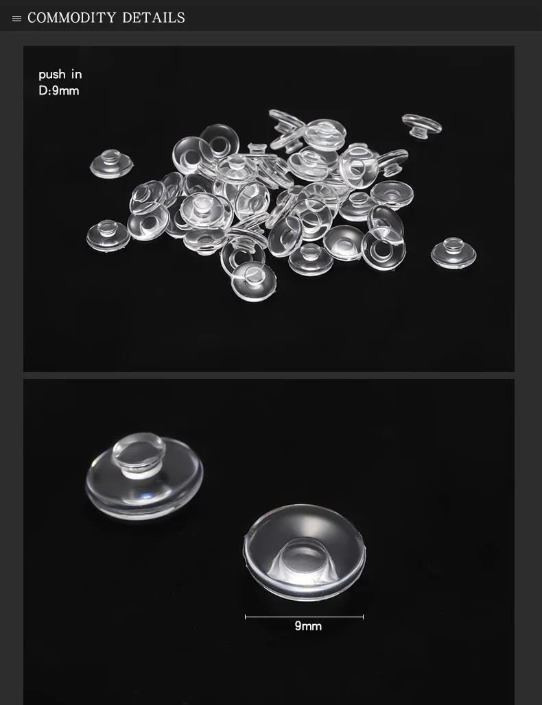 25 Paar Silikon-Brillen-Nasenpads – runder aufsteckbarer Stil, rutschfest für Metall-, Kunststoff- und randlose Rahmen CY027 – Detail 4