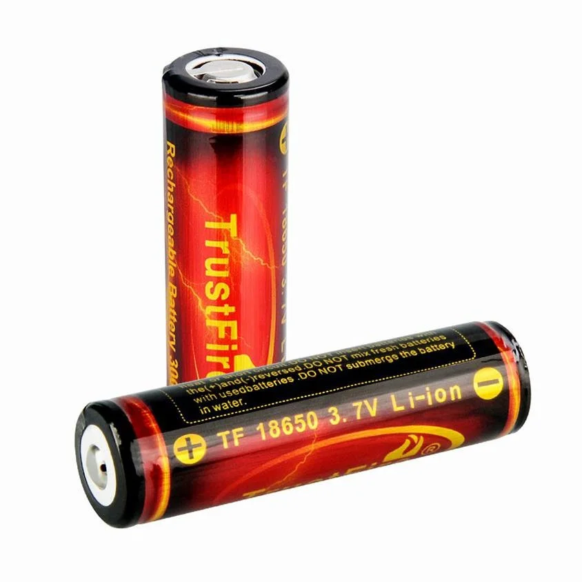 100% original TrustFire 3000mAh 3.7V 18650 Li-ion Rechargeable Battery With protection board for TrustFire T70 LED Flashlight