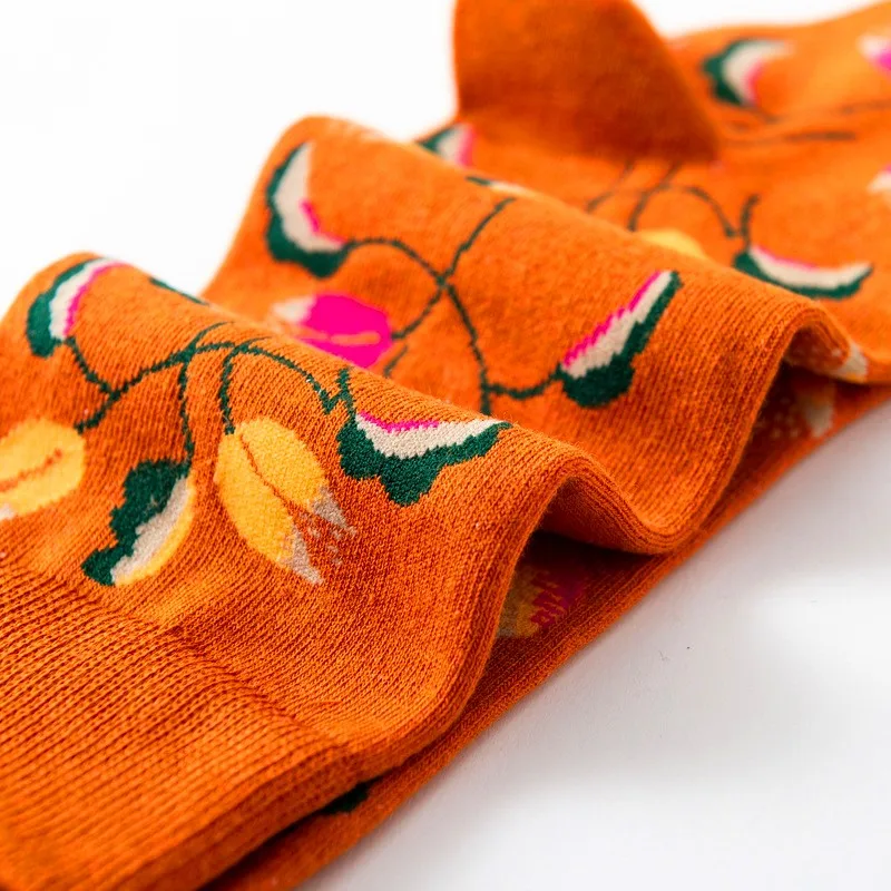 1 Pair Women Socks Cartoon Dog Octopus Flower Plant Kawaii Funny Casual Female Cotton Sock Hosiery Streetwear Harajuku Crew Sock image 6