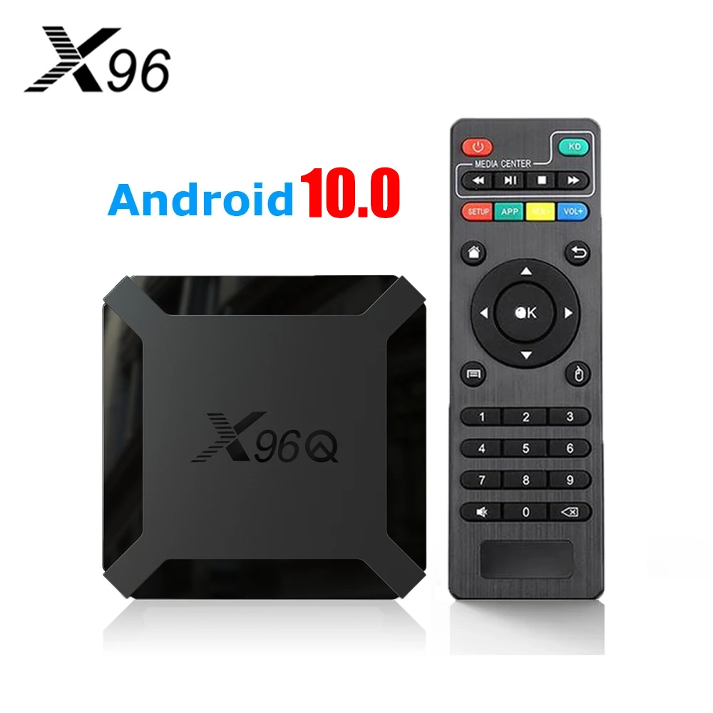 

X96Q TV Box Android 10.0 Smart TV BOX Allwinner H313 Quad Core 60fps 2.4G Wifi Google Playstore 4K Set Top Box Media Player