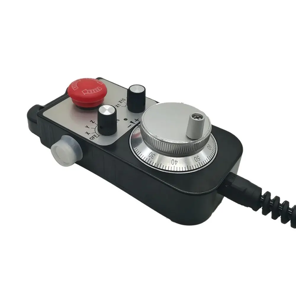 Imagem -02 - Calt Gerador de Pulso Manual Eixos Cnc Handheld Codificador Mpg Tm1474 com e Parar 5.8 Metros Cabo Espiral