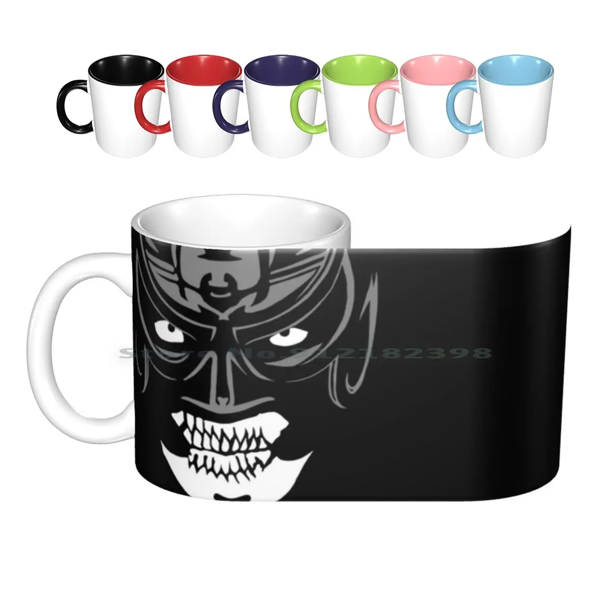 Cero Miedo-Pentagon Dark Lucha Underground Wrestler Ceramic Mugs Coffee Cups Milk Tea Mug Cero Miedo Luchador Lucha Underground