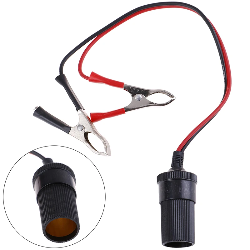 NewestNew 12 Volt terminale batteria Clip-on sigaro accendisigari presa di corrente adattatore spina auto barca furgone per il campeggio