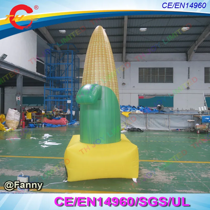 3m/4m/5m giant inflatable corn model for advertising, inflatable yellow corn balloon,free air shipping to door