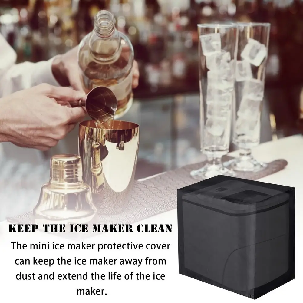 Ice Machine Dust Cover Small Home Ice Machine Dust Cover Protective Case Milk Tea Shop Bar Ice Cube Machine Cover