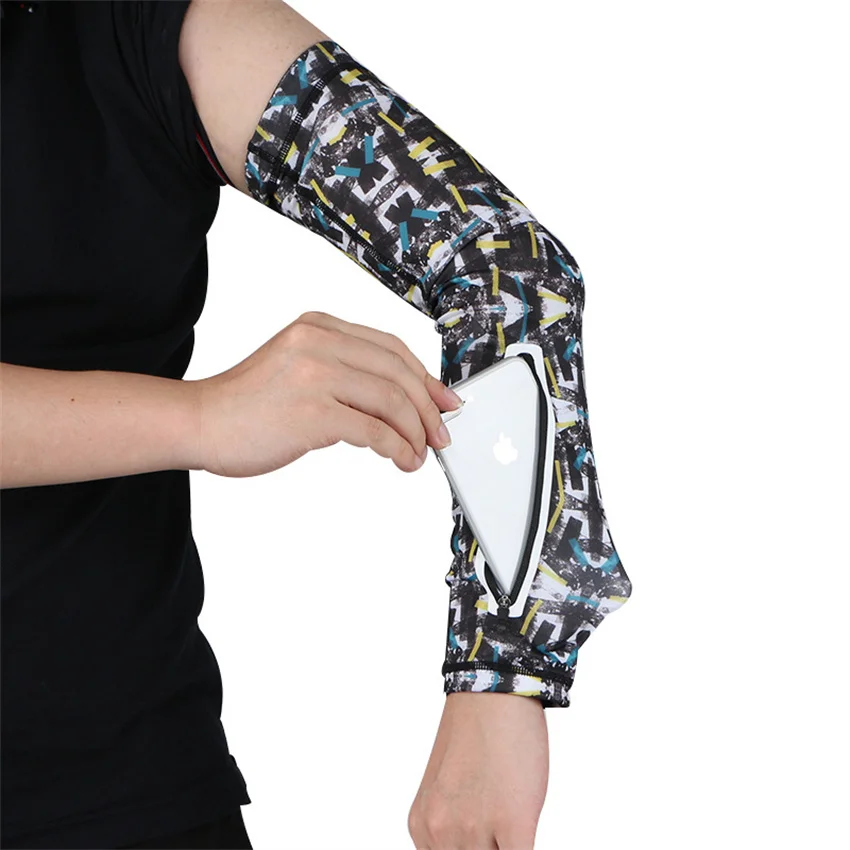 1PC Unisex Short Arm Warmer For Mobile Phone Stretch Arm Bag Running Riding Sunscreen Armband Wrist Bag