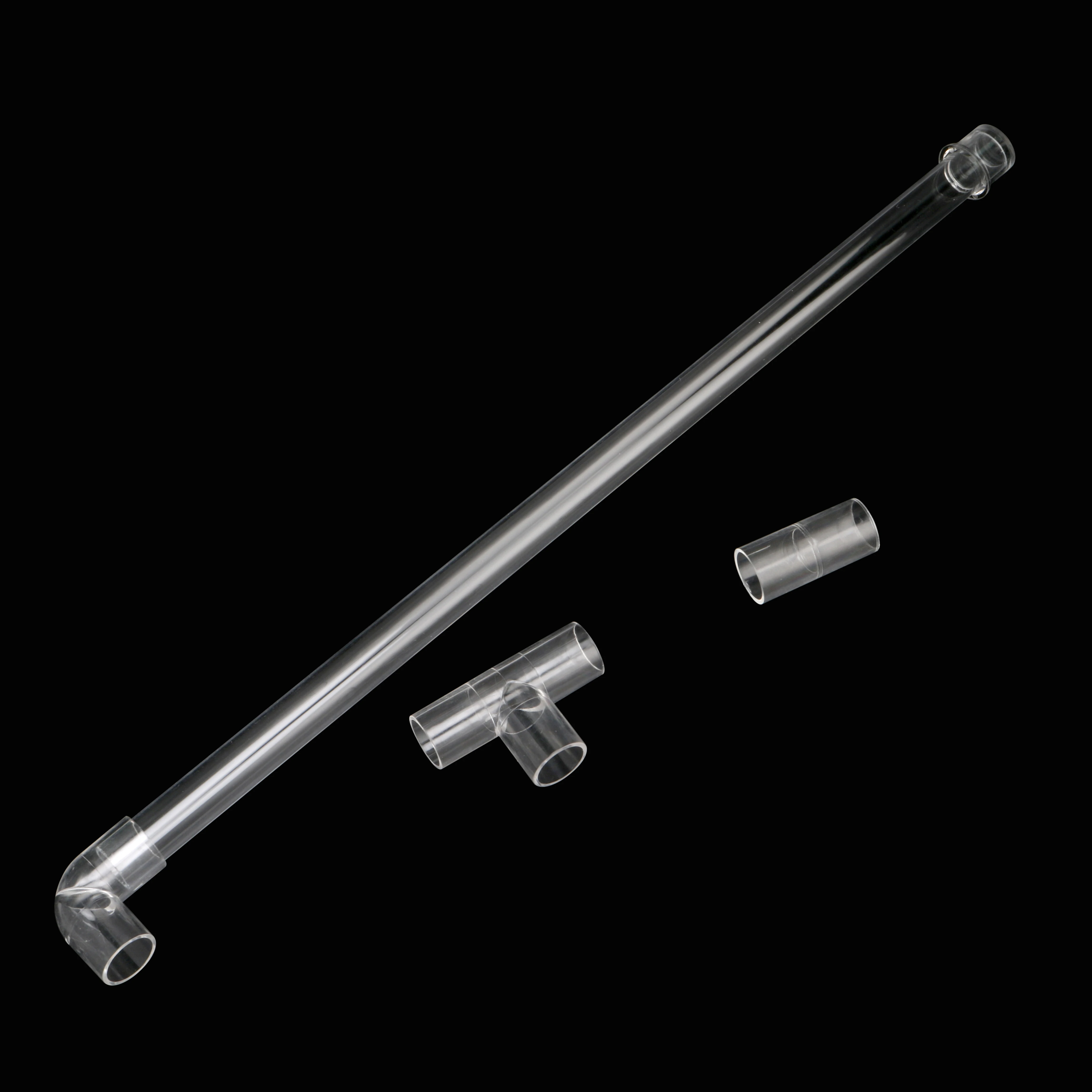 DN20 Acrylic Transparent Aquarium Tube Inner Diameter 20mm Tee Straight Elbow Connector End Cap Aquarium Fish Tank Accessories