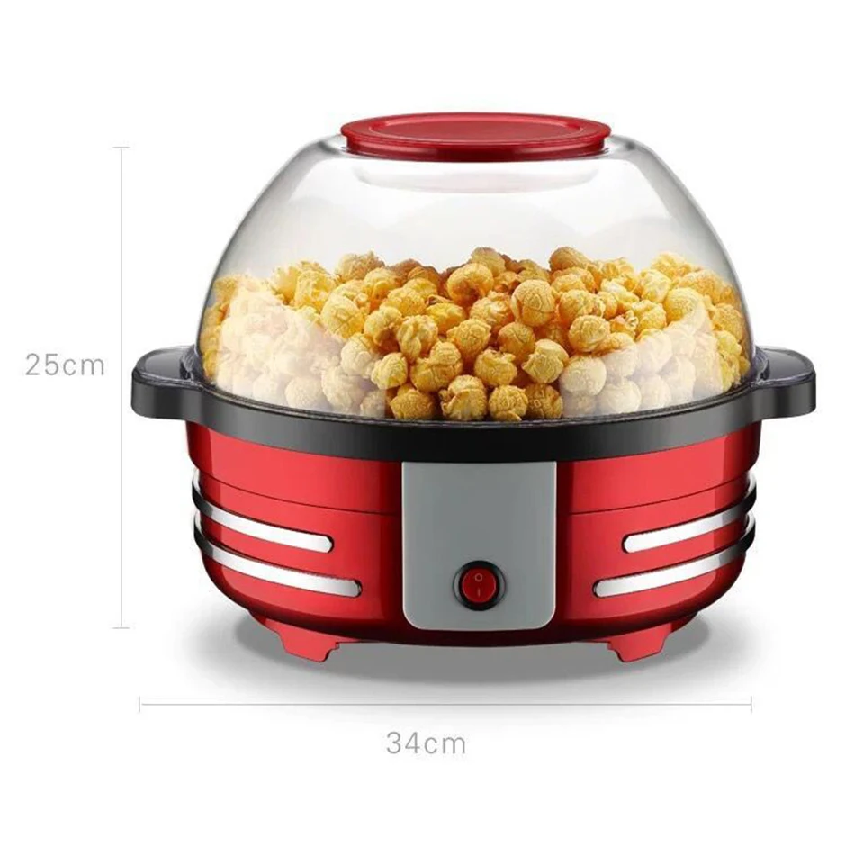 5L large capacity Electric Corn popcorn Maker Household Automatic Hot Air Popcorn Making Machine DIY Corn Popper can barbecue