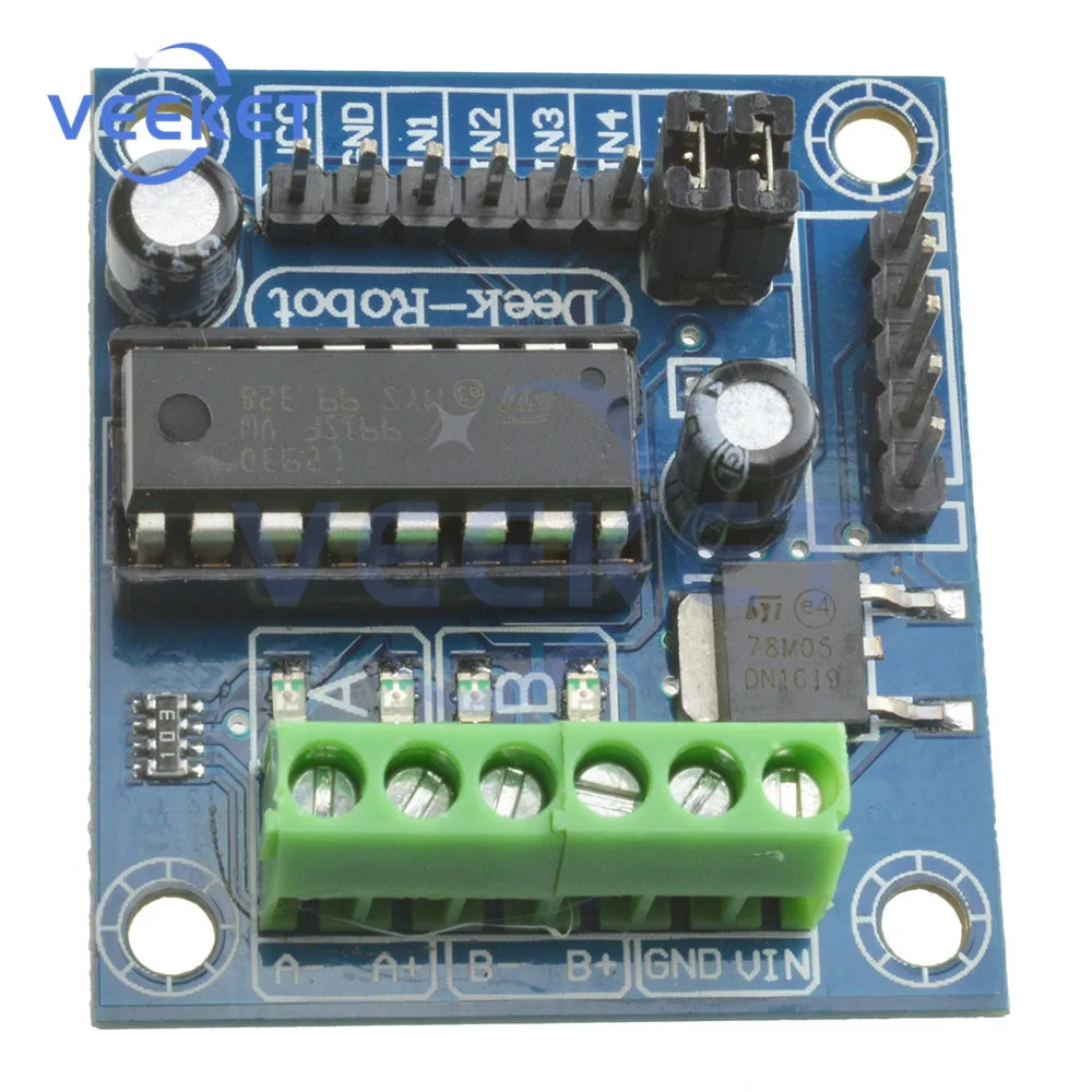 DC 4,5 V-25V Mini L293D Motor Treiber Modul 4CH 4 Kanal Motor Fahrer L293D Expansion Board Modul Für Arduino