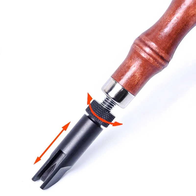 [Baver Leather craft Adjustable V-type Steel Trencher Stitching Groover worshop DIY Tool] Baver Leather craft Adjustable V-type