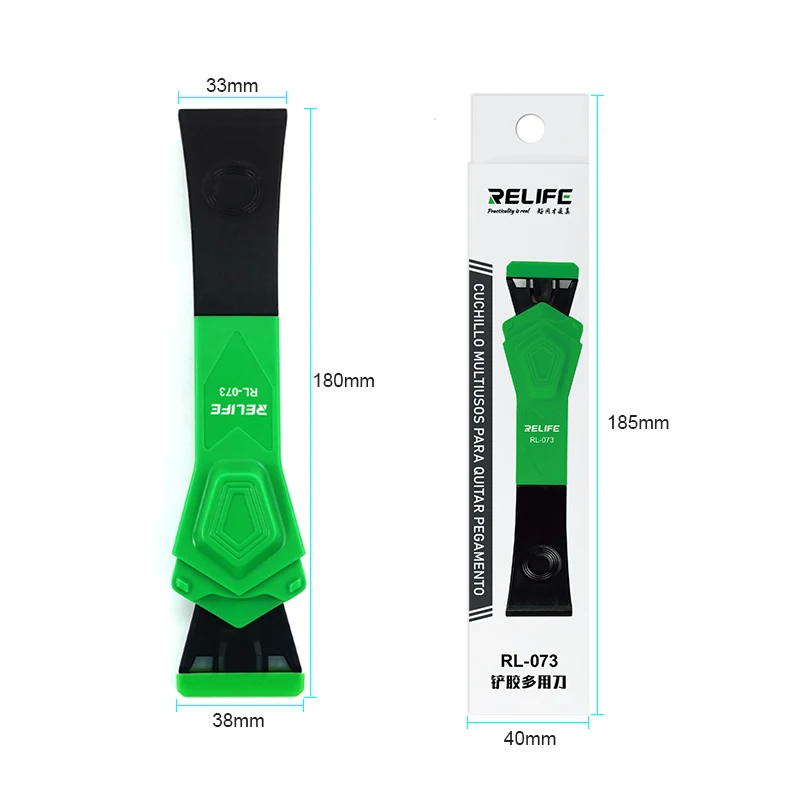 RL-073 متعددة الوظائف مجرفة شفرة سكين تستخدم لقطع المستقطب فيلم OCA مزيل الصمغ أدوات إصلاح تفكيك الهاتف المحمول