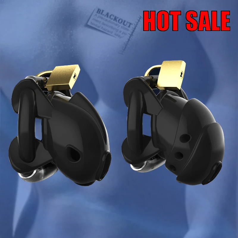 BLACKOUT 2021 New Male Nub Silicone Fully Restraint Chastity Device Cock Cage Adjustable Cuff Penis Ring Belt Sex Toys