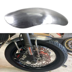 Universal Unpainted Silver Short Front Mudguard Fender Mud Guard Motorcycle For Honda Yamaha Kawasaki Suzuki Harley Chopper