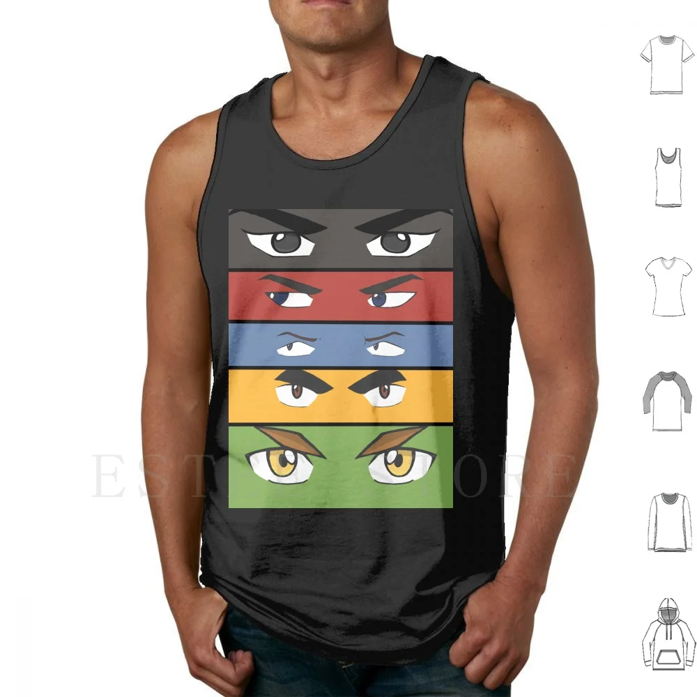 Paladins Tank Tops Vest Sleeveless Paladins Voltron Shiro Pidge Keith Lance Hunk Lions Red Blue Yellow Green Black Eyes