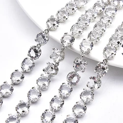 8Mm Zircon Trims High Quality Shiny Crystal Rhinestone Cup Chain For Jewelry Decorations Bracelet Necklace Clothing Accessories