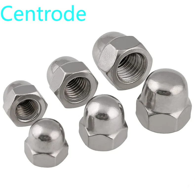 304 Stainless steel Acorn nut  fine tooth cap nut round ball head nut 2pcs