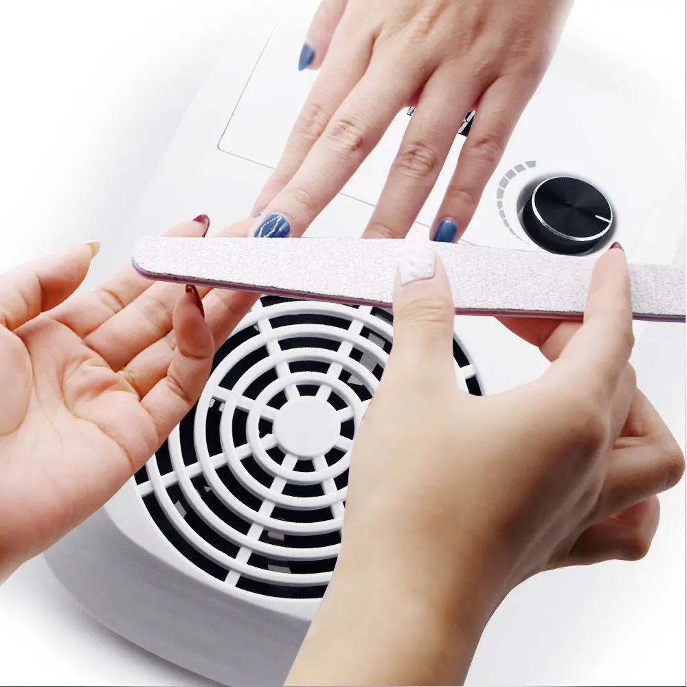 Nail Vacuum Cleaner Machine Manicure Tools Nail Dust Collector Suction Fan with 2 Dust Collecting Bags