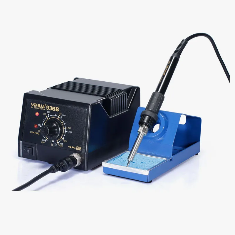 YIHUA-220V 936B 핸드폰 수리 도구, ESD 온도 조절 납땜 스테이션