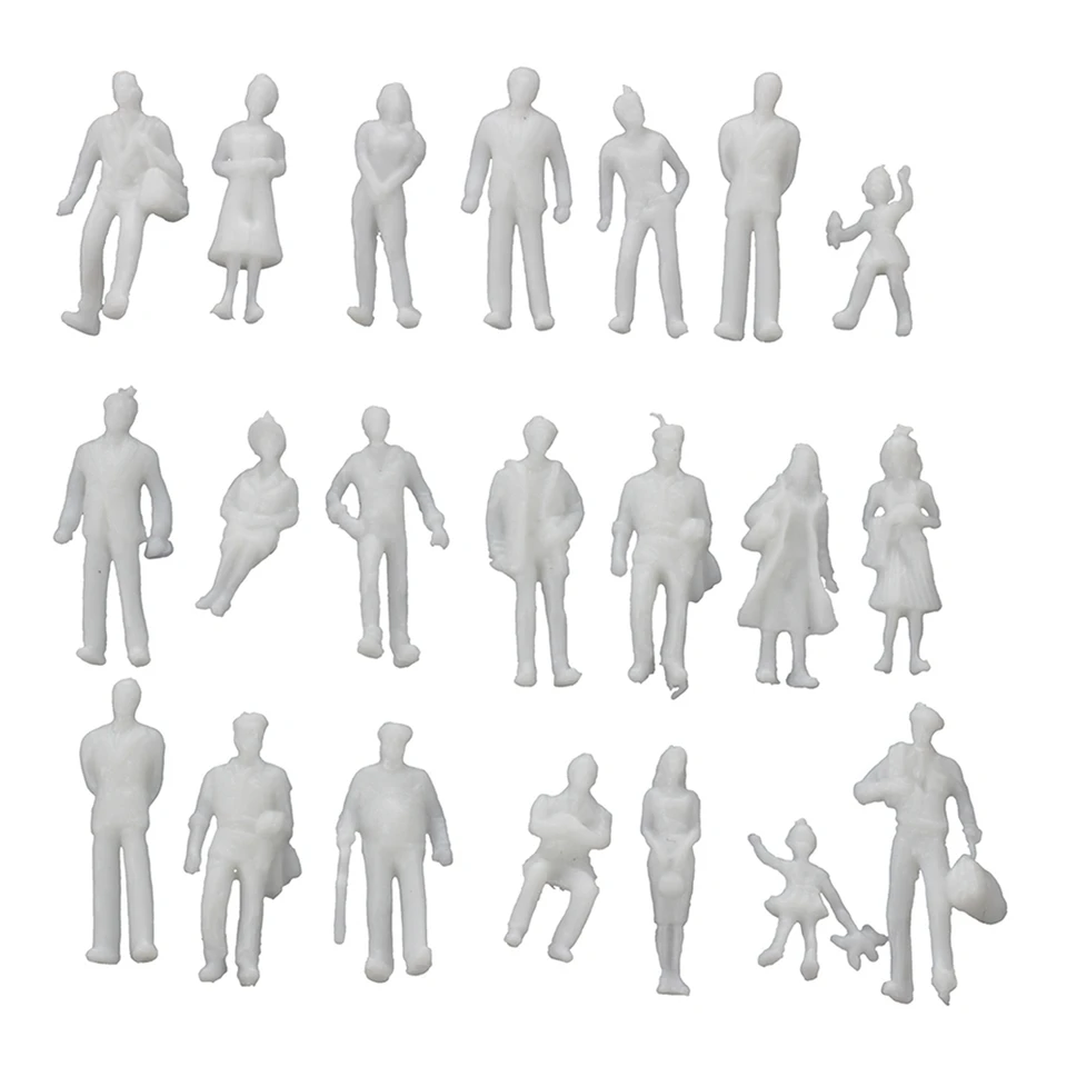 Lot 50 Figurines Miniatures 1:75 – 25 Mm – Modèles Humains Pour Diorama