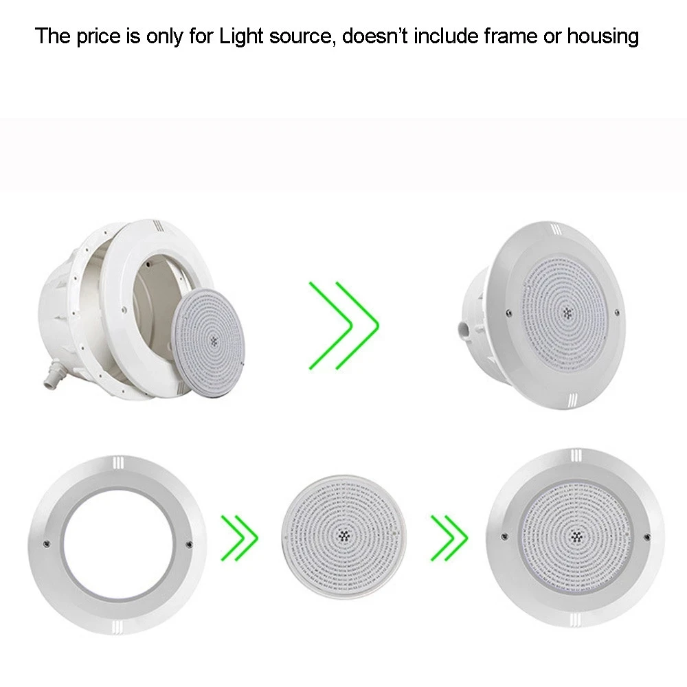 A resina do bulbo do diodo emissor de luz encheu a luz rgb 18w 24w 30w 35w 42w interruptor síncrono fora/na substituição do halogênio par56 branco morno