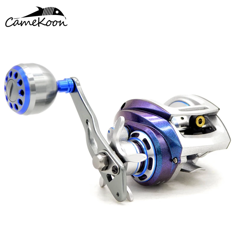 

CAMEKOON Baitcasting Reel Aluminum Frame 8+1 Shielded Stainless Steel Bearings 8KG Carbon Drag Baitcaster for Saltwater Fishing