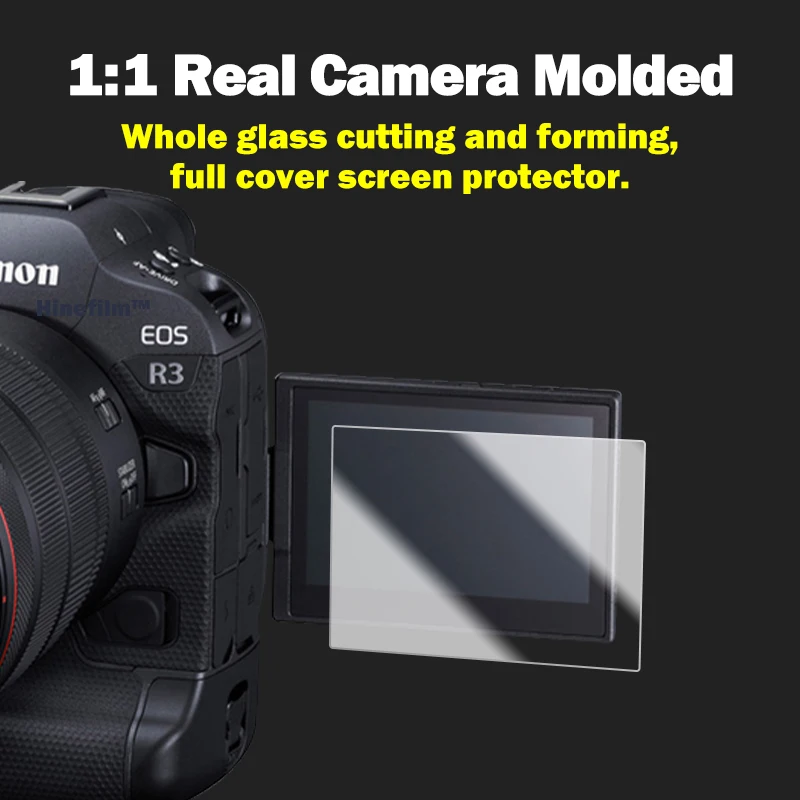 สำหรับ Canon R3 Eosr3ป้องกันฟิล์ม Self-Adhesive EOS R3ทั้งกระจกนิรภัยหลัก LCD + Top ข้อมูลไหล่ป้องกันหน้าจอ