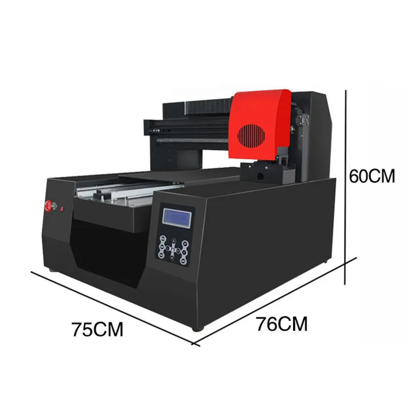 6 color Automatic A3 flatbed UV Printer for Mobile Phone Cover /Wood /Glass/ cloth