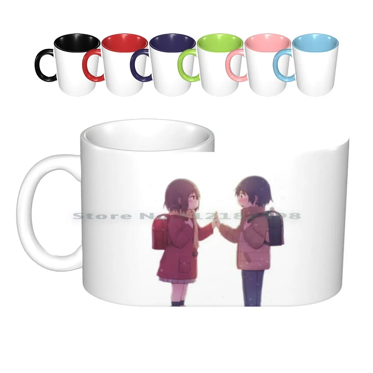 Erased , The Encounter Ceramic Mugs Coffee Cups Milk Tea Mug Erased Anime Manga Noadag Creative Trending Vintage Gift Bottle Cup