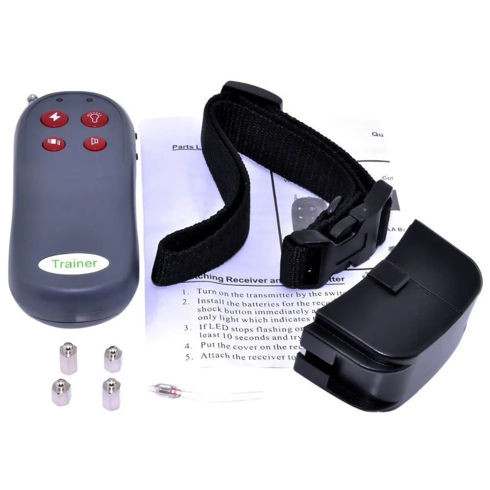 Wireless Dog Training Collar Warning Tone Static Shock and Vibration Remote E Collar for Dog