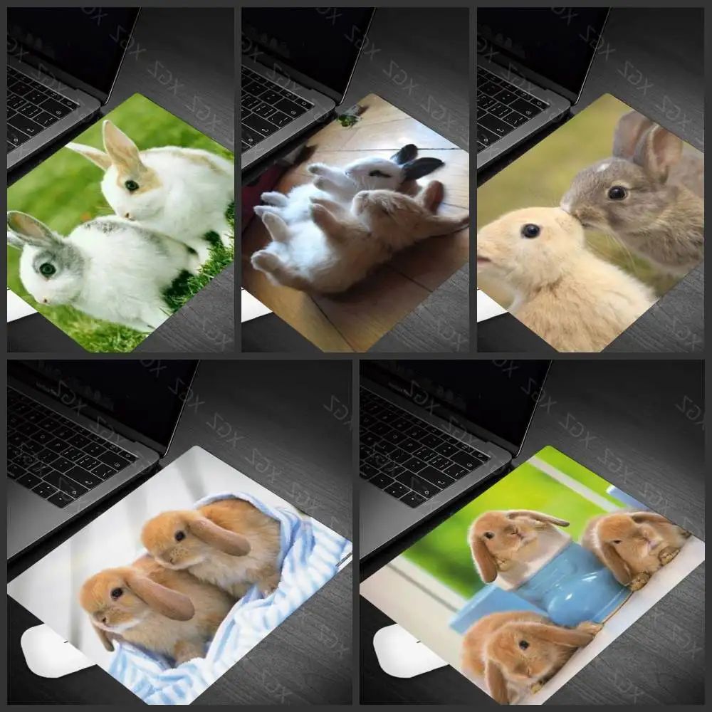 Yzuoan Rabbit Cute Mouse Pad Mousepads Best Gaming Mousepad Gamer Small Size Personalization Adorable Mouse Pads Keyboard Pad