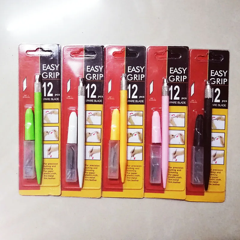 1 sztuk do grawerowania metalu nóż introligatorski uczeń antypoślizgowy papier typu kraft Cutter Pen biurowe szkoła sztuki cięcia dostaw narzędzia